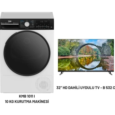 Beko Kmb 1011 I 10 kg Kurutma Makinesi - 32" Hd Dahili Uydulu Tv