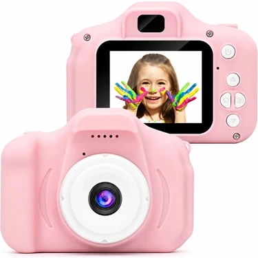Lisa Butik Mini Eğitici Çocuk Dijital Fotoğraf Makinesi 5 Adet Oyun+Video+Fotoğraf Çekimi
