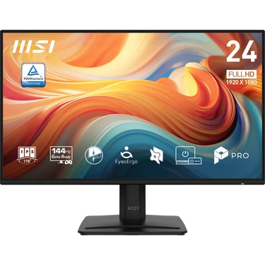 MSI Msı 23.8 Pro MP242 E14A 1920X1080 (Fhd) 16:9 Flat IPS 144HZ 1ms (Mprt) Adaptıve-Sync