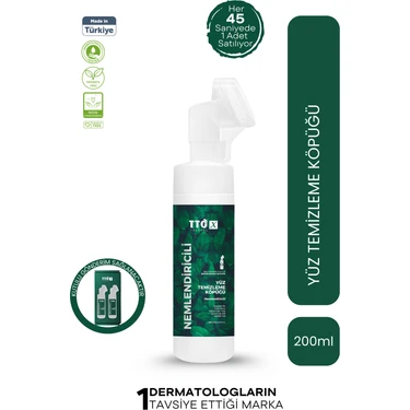 TTO-X Nemlendirici Yüz Temizleme Köpüğü 200 ml | Hyaluronik Asit & Günlük Cilt