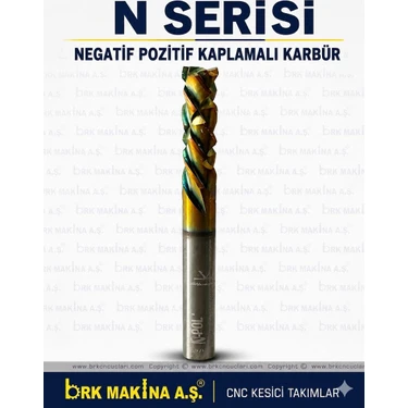 Brk N Serisi Negatif Pozitif Kaplamalı Karbür Çap:6