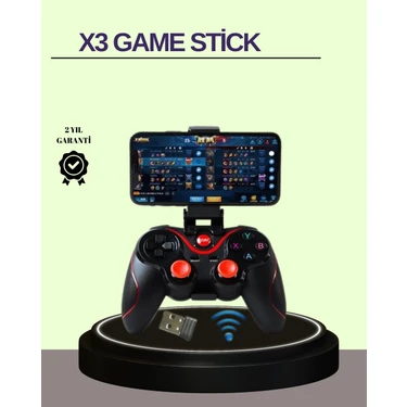 Renklime Çift Analog Joystick ve 14 Tuşlu Bluetooth Oyun Kumandası -