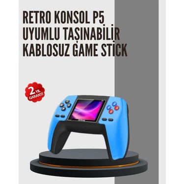 Nostaljik Mini Gamepad | 520 Hazır Oyun, Tak ve Oyna -