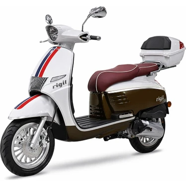 Kral Rigil 50CC Scooter Motosiklet Beyaz