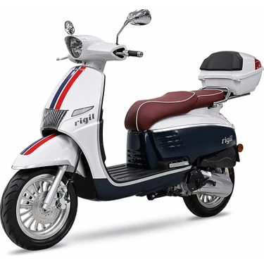 Kral Rigil 50CC Scooter Motosiklet Beyaz