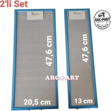 Esty 1350-1390-1190 Aspiratör Alüminyum Filtre Takımı (1 Iç-1 Dış - 2 Adet