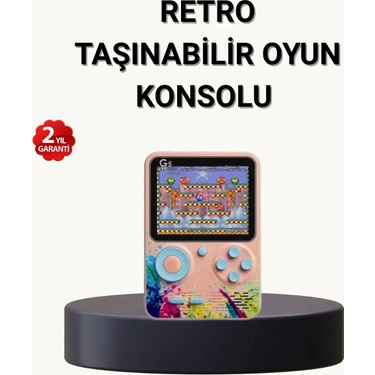 500 Klasik Oyunlu Retro Oyun Konsolu Taşınabilir ve Tv