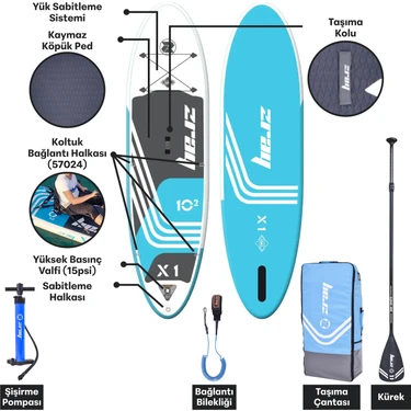 Blooma Şişme Kano Paddle Board Sup