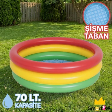 SmartFox Şişme Taban Havuz 86X25 cm 3 Boğumlu Şişme
