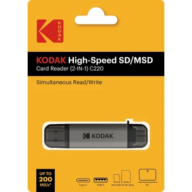 Kodak Sd ve Micro Sd Kart Okuyucu (2-In-1) C220 Fiyatı