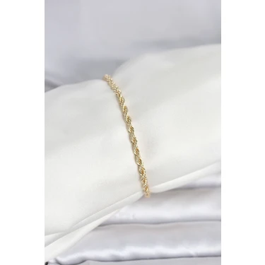 TeknoKapsül cm 14K Gold Renk Burgu Model Kadın