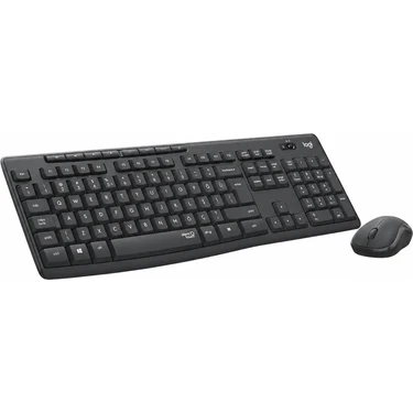 Logitech MK295 Q Tr Siyah Kablosuz Klavye Mouse