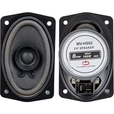Uravas Store Magicvoice MV-HS02 3x4'' 7.5X10 cm 8 Ohm Max 100 Watt Oval Oto