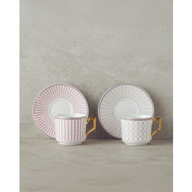 English Home Rabecca New Bone China Kahve Fincan Takımı 4 Parça 2 Kişilik