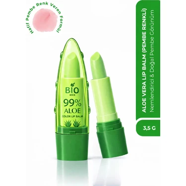 Bio Asia Aloe Vera Lip Stick – Nemlendirici & Doğal Parlaklık Veren Renkli Dudak Bakımı