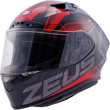 Zeus ZS-826 Pearl Black Red BK3 Kapalı Kask XL Tam Yüz Fiyatı