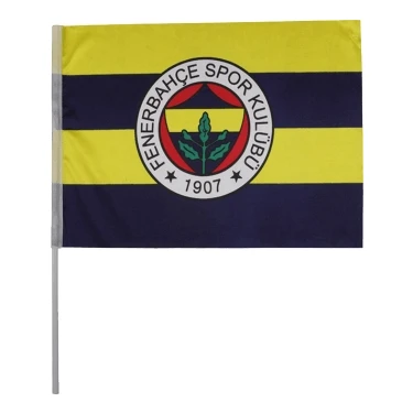 Fenerium 30 x 45 Fb Logo Sallama Bayrak Aksesuar Sarı Mavi Renkli Taraftar