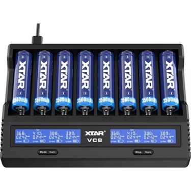 Magicool Xtar Vc8 Sekizli Li-Ion / Nı-Cd / Nı-Mh Pil Şarj