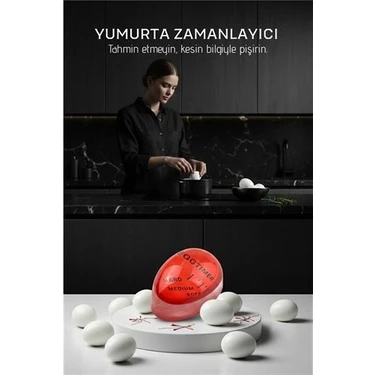 Uravas Store Mey Ithalat® Premium Hassas Isı Sensörlü Yumurta Zamanlayıcı - Profesyonel Mutfak Tipi