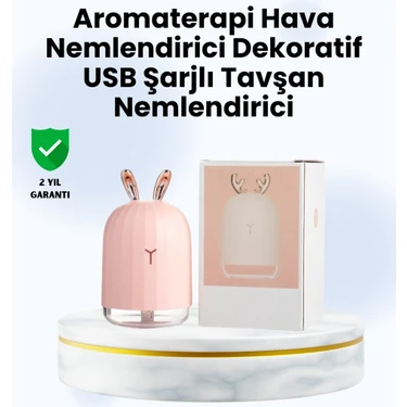 Uravas Store Beyaz Renk Ultrasonik Hava Nemlendirici ve Aromaterapi