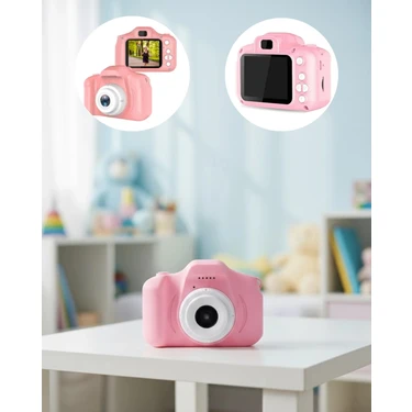 Uravas Store Mey Ithalat® Hd Mini Dijital Kamera Video ve Fotoğraf Çekim Özellikli Şarjlı