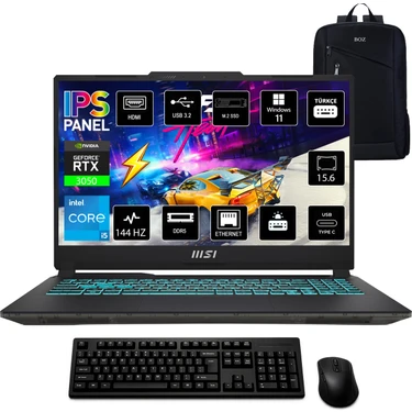 MSI Msı Cyborg 15 A13UC-2087XTR Intel Core I5 13420H 8gb 512GB SSD RTX3050 W11 Pro 15.6" Fhd