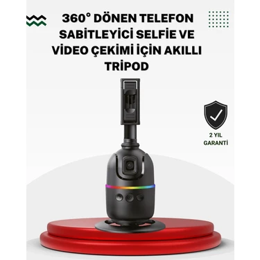 Uravas Store Sosyal Medya Içerikleri Için Otomatik Yüz Takipli 360° Döner Gimbal