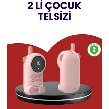 Uravas Store Mey Ithalat® Uzun Menzilli Bebek Telsizi – Vox Modlu, Renkli LCD
