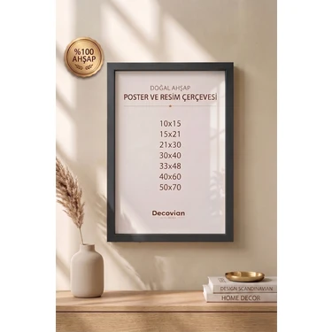 Decovian Home Doğal Ahşap Çerçeve -Boş Çerçeve-Resim Fiyatı