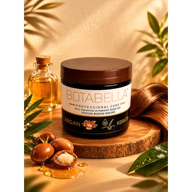 Renas Store Botabella Argan Keratin Içeren Yoğun Saç Bakım Maskesi Kuru Yıpranmış Saçlar Için