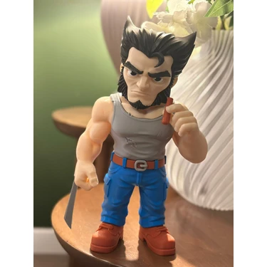 Printlabtr Wolverine Figürü 28 cm Marvel Dekoratif Koleksiyon Biblosu 3D Baskı El