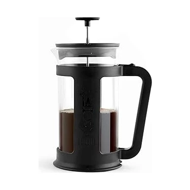 Uravas Store Bialetti - Smart French Press: Yaklaşık 1l Kapasiteli Kahve Hazırlayıcı - Siyah