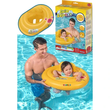 Toyfest Swim Safe Step A Oturaklı Ayak Geçmeli Bebek Yüzme Simidi - 6 Ay - 18