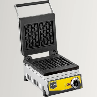 Remta Döküm Kare Model Waffle Makinası Elektrikli -