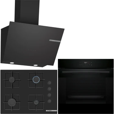 Bosch Siyah Ankastre Set