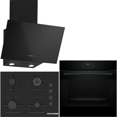 Bosch Siyah Ankastre Set