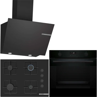 Bosch Siyah Ankastre Set