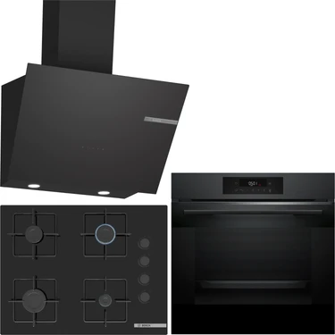 Bosch Siyah Ankastre Set