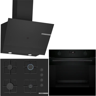 Bosch Siyah Ankastre Set