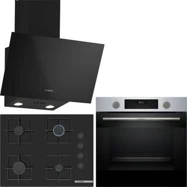 Bosch Siyah/ınox Ankastre Set
