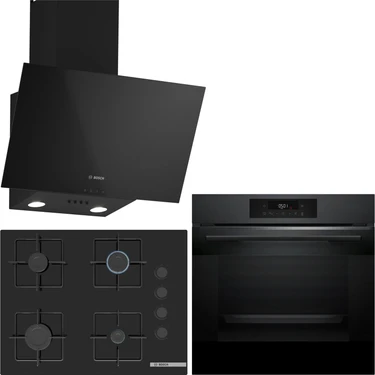 Bosch Siyah Ankastre Set