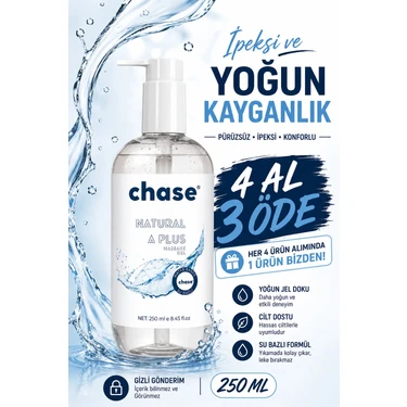 Chase Çift Etkili Doğal A Plus Jel 250ML - Su Bazlı Hassas Ciltlere