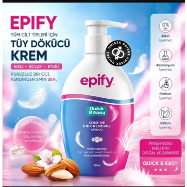 Epify Tüy Dökücü Jel Krem 250