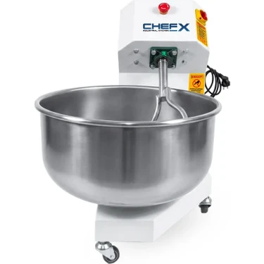 Chefx Hamur Yoğurma Makinesi 25 kg Un ile 35 kg Hamur Paslanmaz Çelik Profesyonel