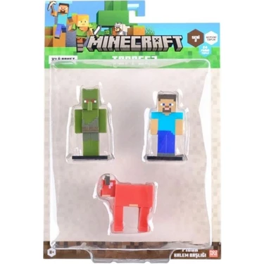 Hsc Bilişim Minecraft 3D Toppeez 3'lü Figür Seti Seri