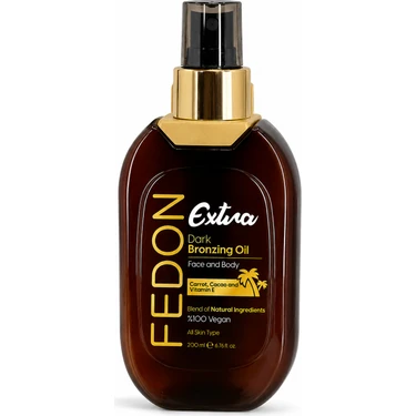 Fedon Yoğun Bronzluk Etkili Bronzlaştırıcı Yağ 200 ml Kakao