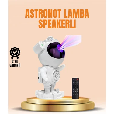 Zenvia Mey Ithalat® Bluetooth ve Dahili Ses Özellikli Astronot Projeksiyon
