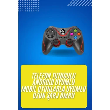 Zenvia Mey Ithalat® Kablosuz Oyun Kolu Bluetooth Joystick Gamepad Android