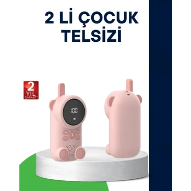 Zenvia Mey Ithalat® LCD Ekranlı Bebek Telsizi – Iki Yönlü Ses, Uzun Menzil, Çocuk Dostu