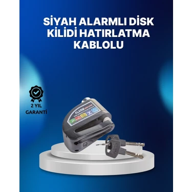 Zenvia Mey Ithalat® Suya Dayanıklı 110DB Alarmlı Çelik Disk
